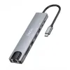 Hoco DUP09 8-in-1 Multimedia USB Type-C Hub