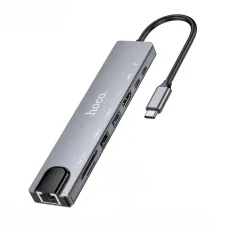 Hoco DUP09 8-in-1 Multimedia USB Type-C Hub