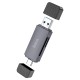 Hoco HB45 Spirit 2-in-1 USB & Type-C 2.0 Card Reader