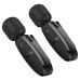 Hoco L15 Type C & Lightning Dual Mic Lavalier Wireless Microphone Black