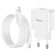 Hoco C106A Leisure 10W USB Charger With Type-C Cable