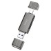 Hoco HB39 Type C And USB 2 in 1 Card Reader