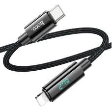 Hoco U125 Benefit Type-C to Lightning 27W Data Cable With Display