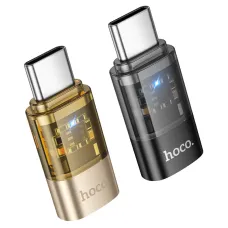Hoco UA36D Type C Male to IP Female Transparent Converter