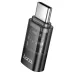 Hoco UA36D Type C Male to IP Female Transparent Converter