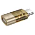 Hoco UA36D Type C Male to IP Female Transparent Converter