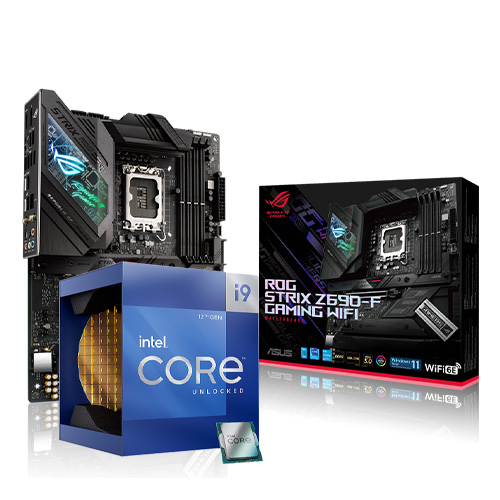 Intel Core i9-12900K With ASUS ROG STRIX Z690-F GAMING WIFI 12th Gen Combo