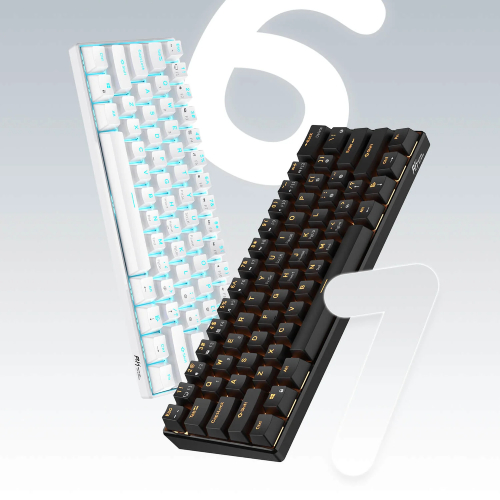 Royal Kludge RK61 Tri Mode RGB Mechanical Keyboard (Huano Switch)