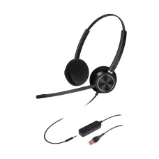 Inbertec C10DJU Noise Cancellation Stereo USB & 3.5mm Headphone