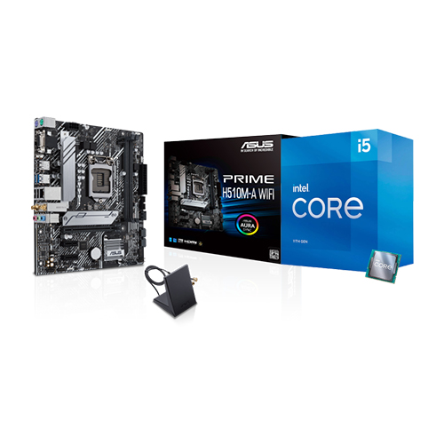 Intel Core i5-11400 with ASUS PRIME H510M-A WiFi Combo