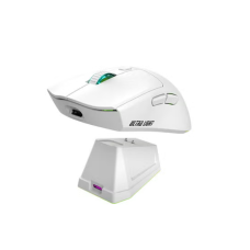 Jedel WD139 Lightweight Wireless Gaming Mouse With Rgb Charging Dock White