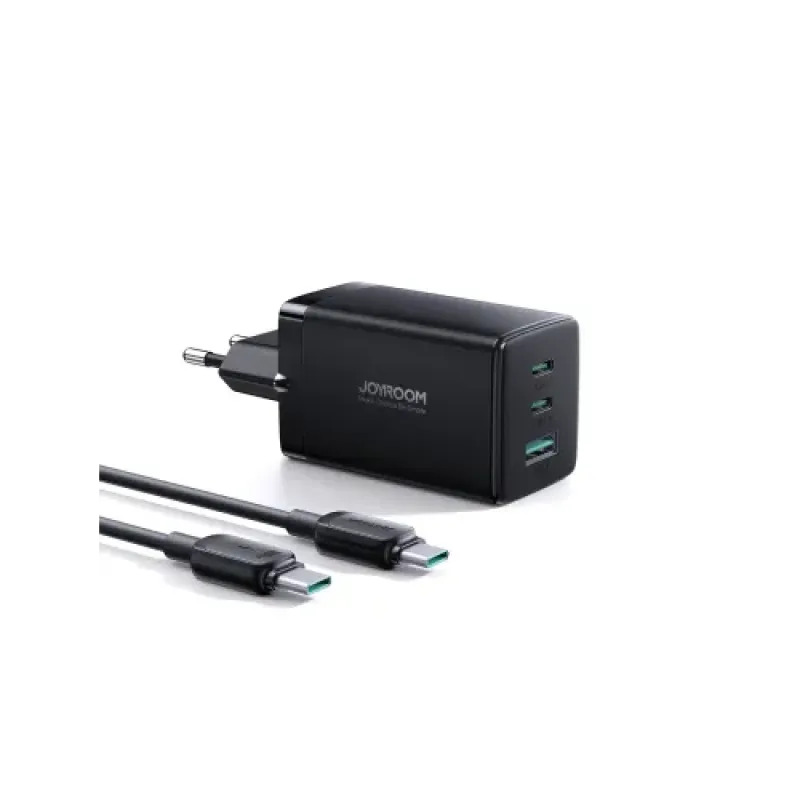 Joyroom JR-TCG01 GaN Ultra 3 in 1 65W Fast Charger With 100W Type-C Cable