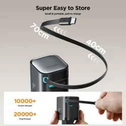 Joyroom JR-TCL02 GaN 65W Charger with Retractable Cable EU