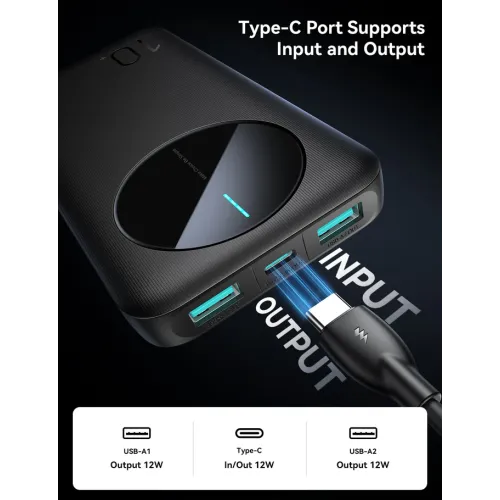 Joyroom JR-PBF12 10000mAh 12W 2.4A LED Power Bank