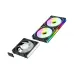 Jungle Leopard JM-V2 120mm Infinite Mirror ARGB Casing Fan Black