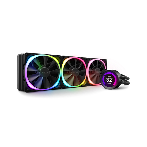 NZXT Kraken Z73 RGB 360mm Liquid Cooler with LCD Display(Black)