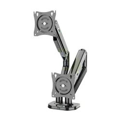 Kaloc DS200-2 Dual 17-32 Inch Adjustable Dual Arm Monitor Desktop Mount Stand