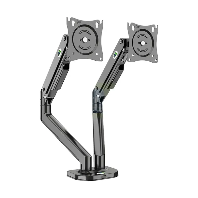 Kaloc DS200-2 Dual 17-32 Inch Adjustable Dual Arm Monitor Desktop Mount Stand