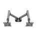 Kaloc DS200-2 Dual 17-32 Inch Adjustable Dual Arm Monitor Desktop Mount Stand
