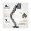Kaloc KLC-DS200 Adjustable Single Arm Monitor Desktop Mount Stand
