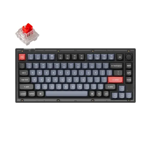 Keychron V1 QMK Custom Mechanical Keyboard with Knob (Fully Assembled)