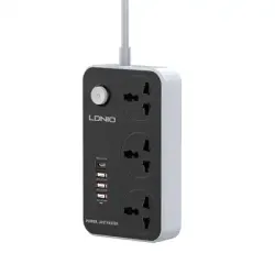 LDNIO SC3412 3 AC Outlets Universal Power Strip