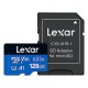 Lexar High-Performance 633x 128GB MicroSDXC UHS-I Memory Card with Adapter