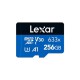 Lexar High-Performance 633x 256GB MicroSDXC UHS-I Memory Card with Adapter