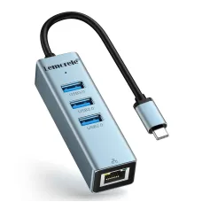 Lemorele TC43L USB-C 4-in-1 Hub with Ethernet and USB Ports