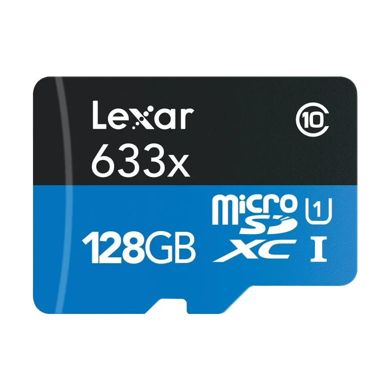 Lexar High-Performance 633x 128GB MicroSDXC UHS-I Memory Card with Adapter