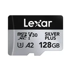 Lexar Professional SILVER PLUS 128GB microSDXC UHS-I Memory Card