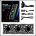 Lian Li UNI FAN TL LCD FLEX 3 PACK-BK 120mm Standard Case Fan
