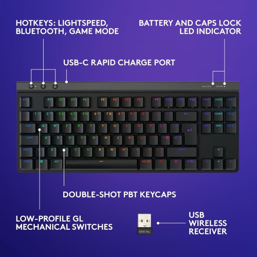 Logitech G515 LIGHTSPEED TKL Tri-Mode Gaming Keyboard Logitech G515 LIGHTSPEED TKL Tri-Mode Gaming Keyboard