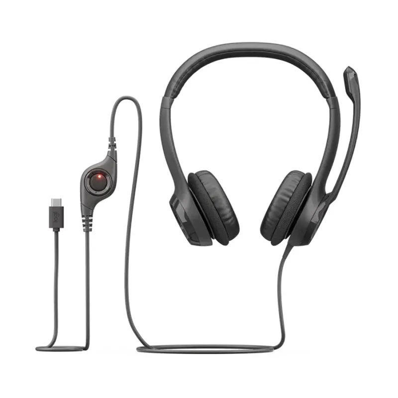 LOGITECH H390 USB-C HEADSET BLACK