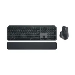 Logitech MX Keys S Wireless Graphite Keyboard & Mouse Combo With Palmrest Logitech MX Keys S Wireless Graphite Keyboard & Mouse Combo With Palmrest