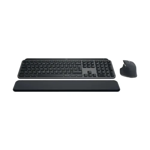 Logitech MX Keys S Wireless Graphite Keyboard & Mouse Combo With Palmrest
