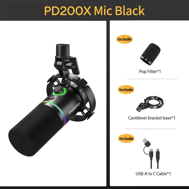 MAONO PD200X USB/XLR Dynamic Microphone