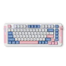 MCHOSE X75 Tri Mode Mechanical Gaming Keyboard Pink Blue