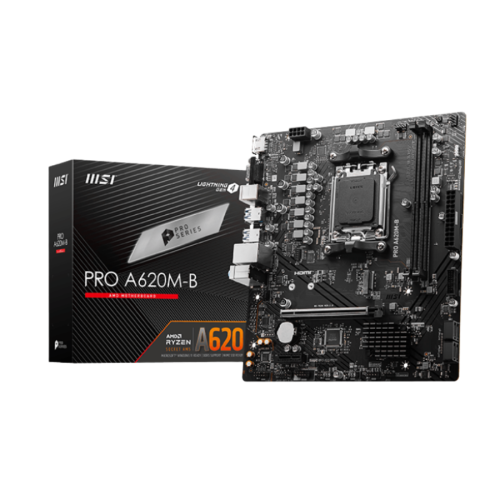 MSI PRO A620M-B AMD A620 Chipset AM5 mATX Motherboard MSI PRO A620M-B AMD A620 Chipset AM5 mATX Motherboard