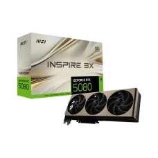 MSI GeForce RTX 5080 16G INSPIRE 3X OC 16GB GDDR7 Graphics Card