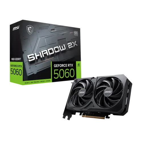 MSI GeForce RTX 5060 8G SHADOW 2X OC 8GB GDDR7 Graphics Card