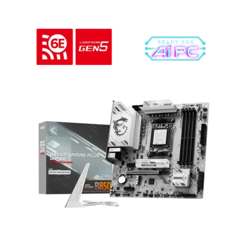 MSI B850M GAMING PLUS WIFI6E AM5 mATX Motherboard