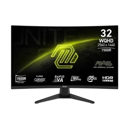 MSI MAG 321CQF E18 32" WQHD 180Hz Rapid VA Curve Gaming Monitor