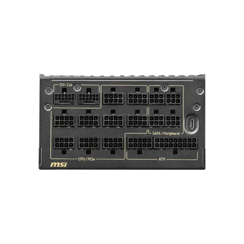 MSI MEG Ai1600T PCIE5 1600W 80 Plus Titanium Fully Modular Power Supply
