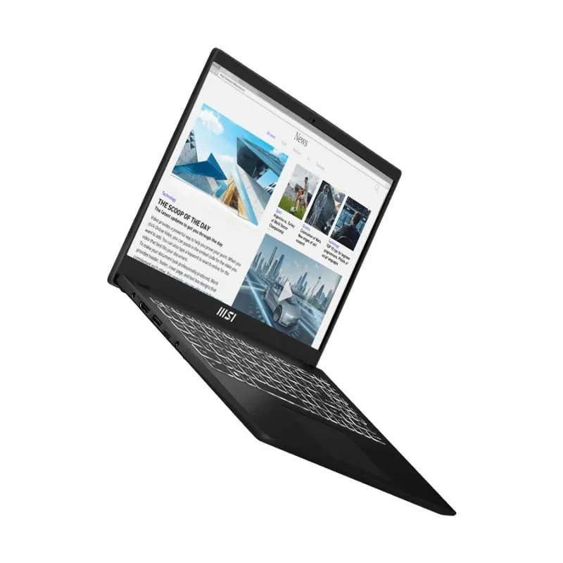 MSI Modern 15 B7M AMD Ryzen 5 7430U 16GB RAM 512GB SSD 15.6 Inch FHD Display Classic Black Laptop
