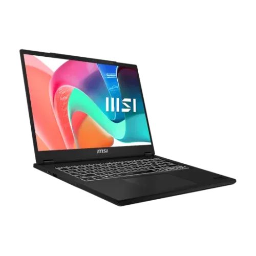 MSI Modern 14 H D2RMG Intel Core 7 240H Intel Graphics 16 GB (8*2) 3200MHz RAM 512GB Gen4 NVMe SSD 14 Inch FHD+ IPS Platinum Black Laptop