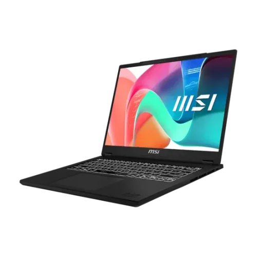 MSI Modern 14 H D2RMG Intel Core 7 240H Intel Graphics 16 GB (8*2) 3200MHz RAM 512GB Gen4 NVMe SSD 14 Inch FHD+ IPS Platinum Black Laptop