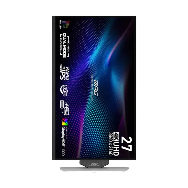 MSI MPG 274URDFW E16M 27" 320Hz 4K FHD Rapid IPS Dual Mode Gaming Monitor