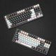 LEAVEN K550 White TKL 87 Keys Hot Swappable Wired Mechanical Gaming Keyboard