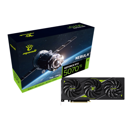 Manli Nebula GeForce RTX 5070 Ti 16GB GDDR7 Graphics Card Manli Nebula GeForce RTX 5070 Ti 16GB GDDR7 Graphics Card